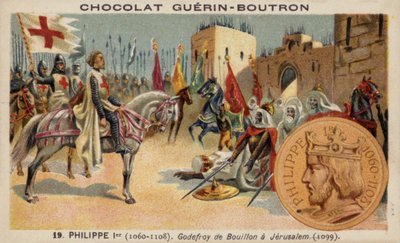 Godfrey of Bouillon at Jerusalem by French School