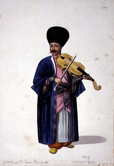 Greek Musician by French School