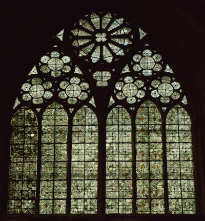 Grisaille style window by French School