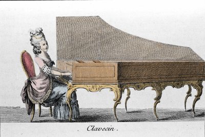 Harpsichord player by French School