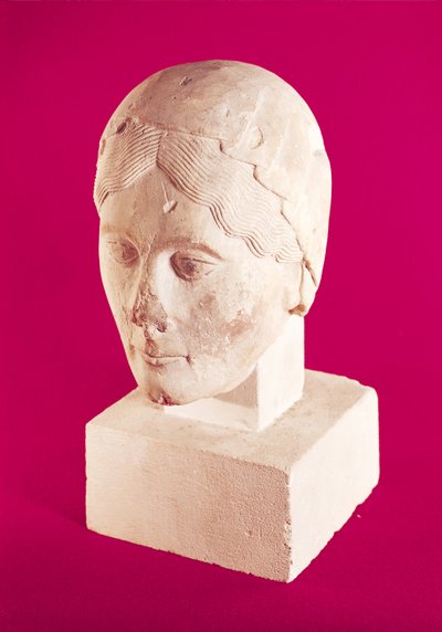 Head of a woman, from Cambrai Cathedral by French School