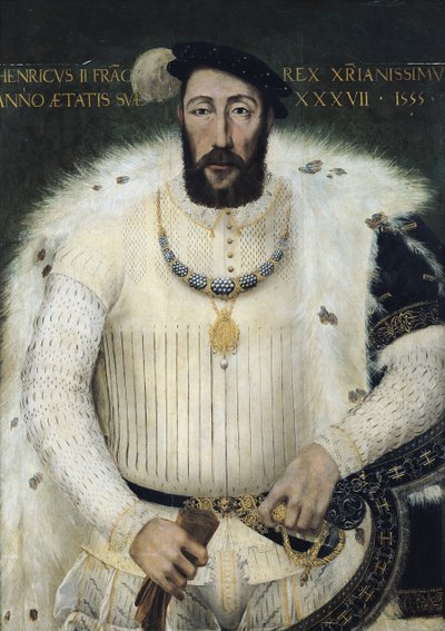 Henri II (1519-59), King of France, 1555 by French School