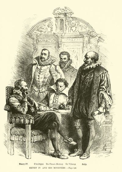 Henry IV and His Ministers by French School