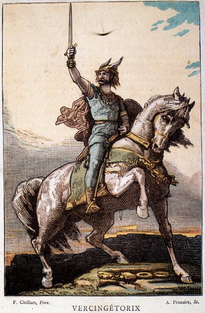 Horseback Vercingetorix by French School