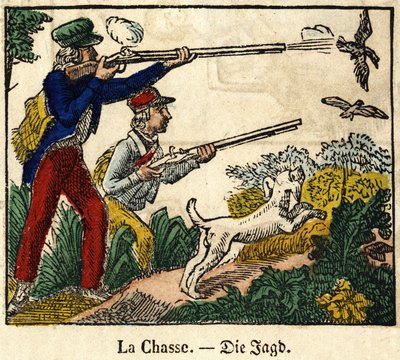 Hunting by French School