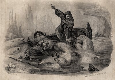 Hunting Polar Bears in the 18th century by French School