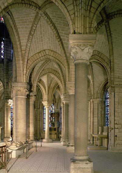 Interior View of the Ambulatory by French School