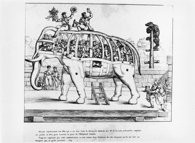 Jardin des Plantes in Paris, 1819 by French School