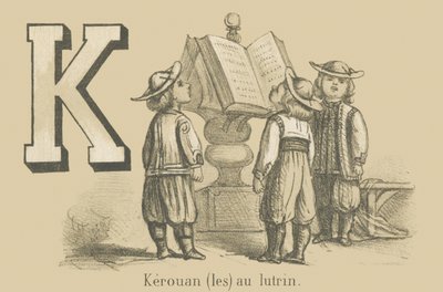 Kerouan at Lectern by French School