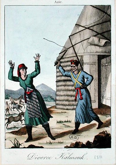 Kalmuk Divorce by French School