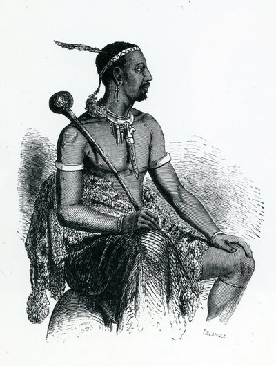 King Moshoeshoe I (c.1786-1870) 1833 by French School