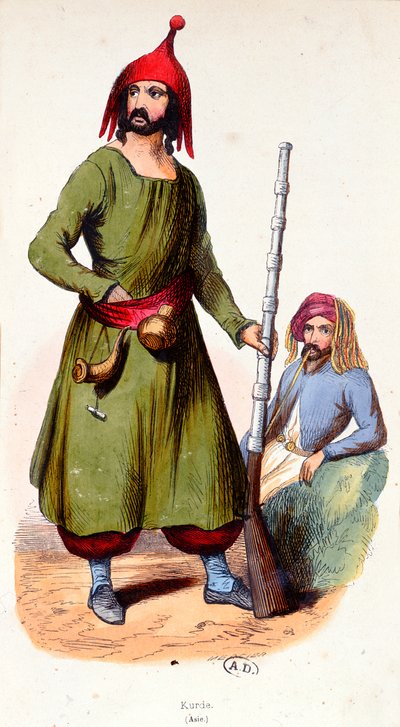 Kurdish Warriors by French School