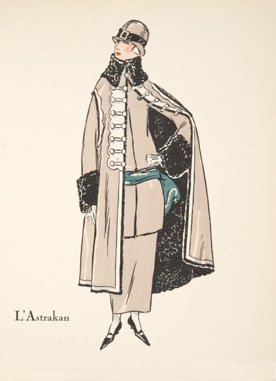 The Astrakhan, from a Collection of Fashion Plates by French School