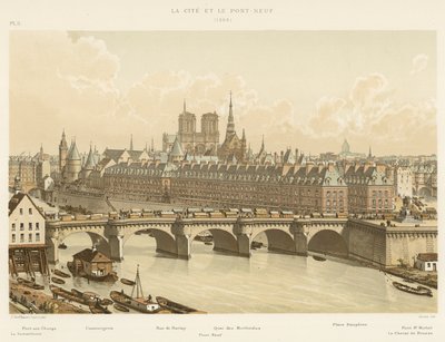 The Cité and Pont-Neuf, 1665 by French School