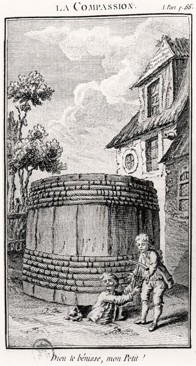 Compassion (engraving) by French School