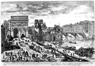 La Porte Saint Bernard, Paris by French School