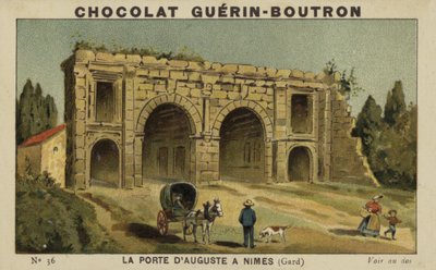 Augustus Gate of Nimes, Gard by French School