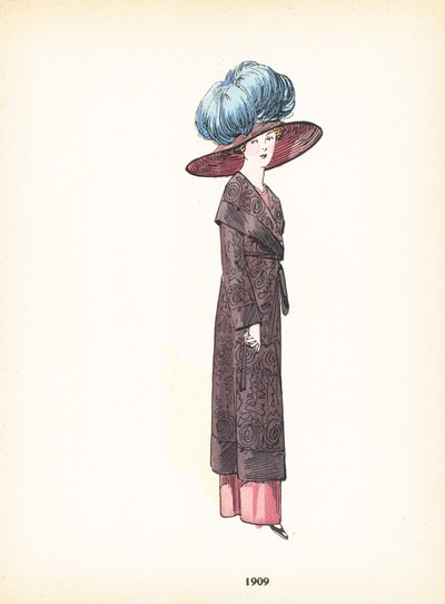 Ladies fashion, 1909 by French School