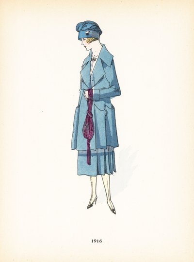 Ladies fashion, 1916 by French School