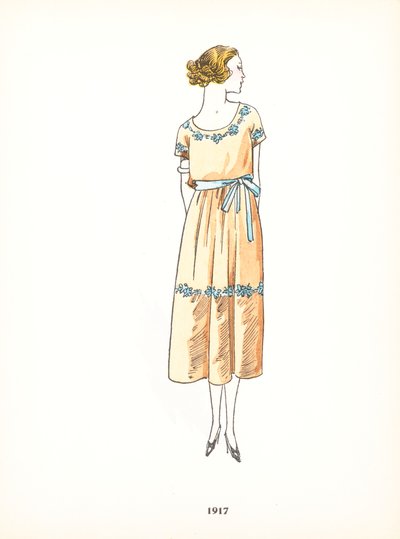 Ladies fashion, 1917 by French School