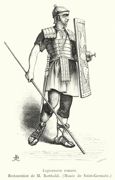 Roman legionary by French School