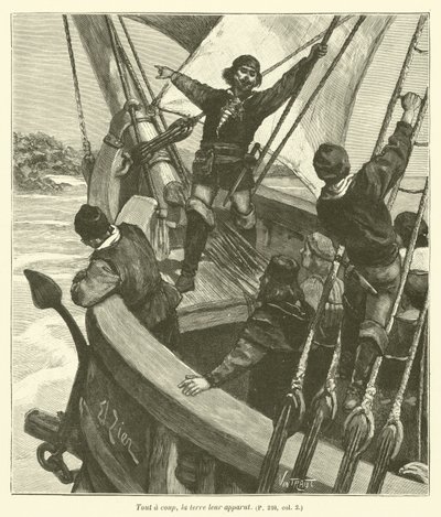 The Discoveries of Jean Cousin (engraving) by French School