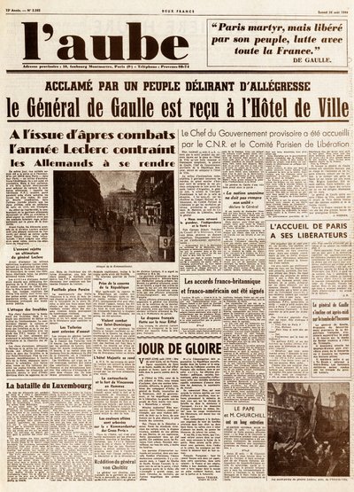 Liberation (World War) by French School