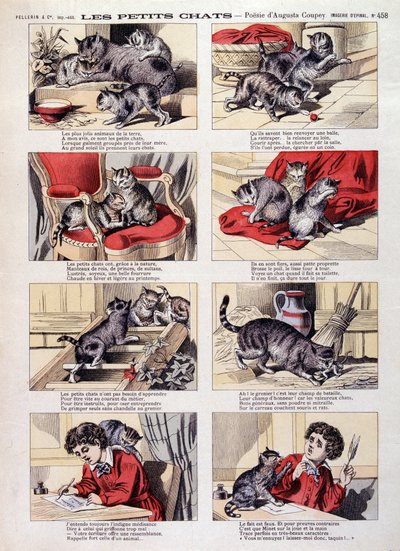 Little cats - Epinal imaging by French School