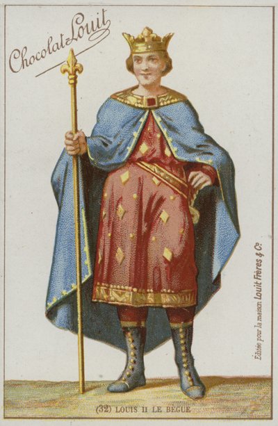 Louis II the Stammerer by French School