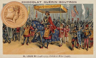 Louis XII of France entering Milan by French School