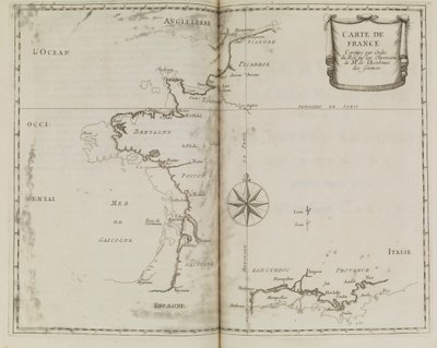 Map of France, c.1693 by French School