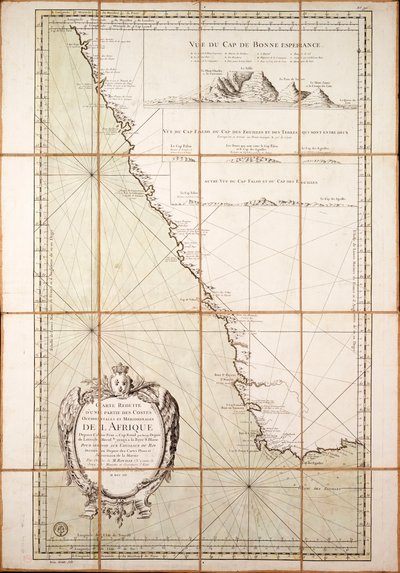 Map of the Southwest of Africa by French School