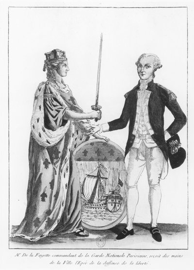 Marquis de La Fayette by French School