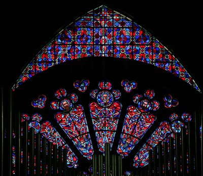 Modern glass in thirteenth-century stonework by French School