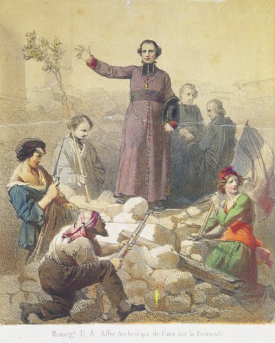 Monseigneur Affre, 25th June 1848 by French School