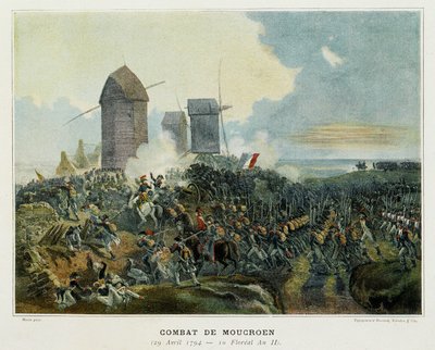 Napoleonic War: Battle of Moucrouan, April 29 by French School