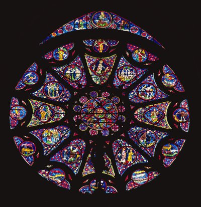 North rose window by French School