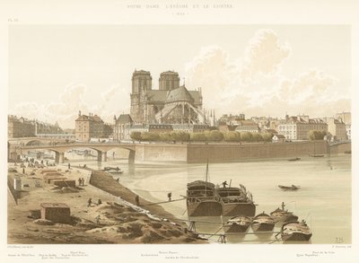 Notre-Dame, the Bishopric and the Cloister, 1830 by French School