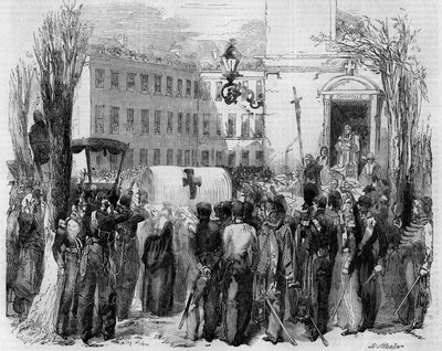 Obsequies of Sister Rosalie (Jeanne Marie Rende) by French School