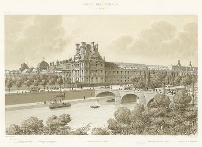 Tuileries Palace, 1869 by French School