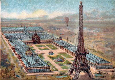 Paris. Universal Exhibition of 1889: Eiffel Tower by French School