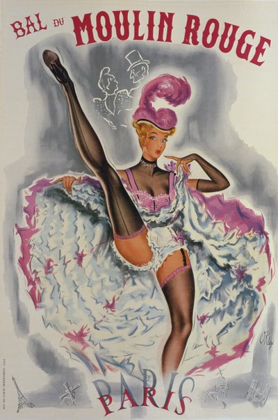 Party at the Moulin Rouge by French School