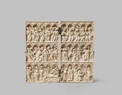 Passion diptych, 14th century by French School