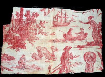 Paul and Virginie Toile de Jouy by French School