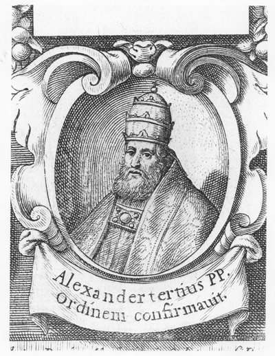 Pope Alexander III (engraving) by French School