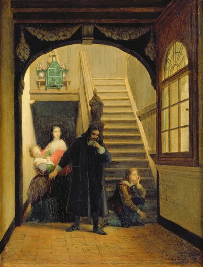 Portrait of Blaise Pascal (1623-62) by French School