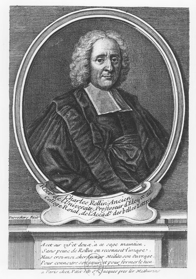 Portrait of Charles Rollin (engraving) by French School