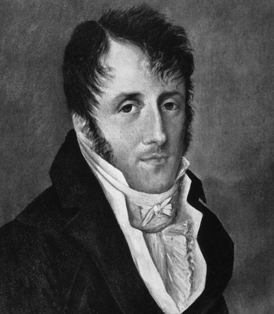 Portrait of Chateaubriand. 19th Century Engraving by French School