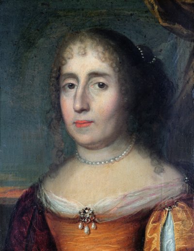 Portrait of Madame de Scudery by French School