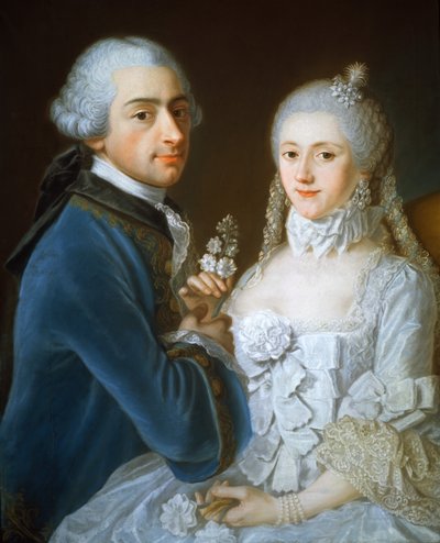 Portrait of a Married Couple, 1752 by French School